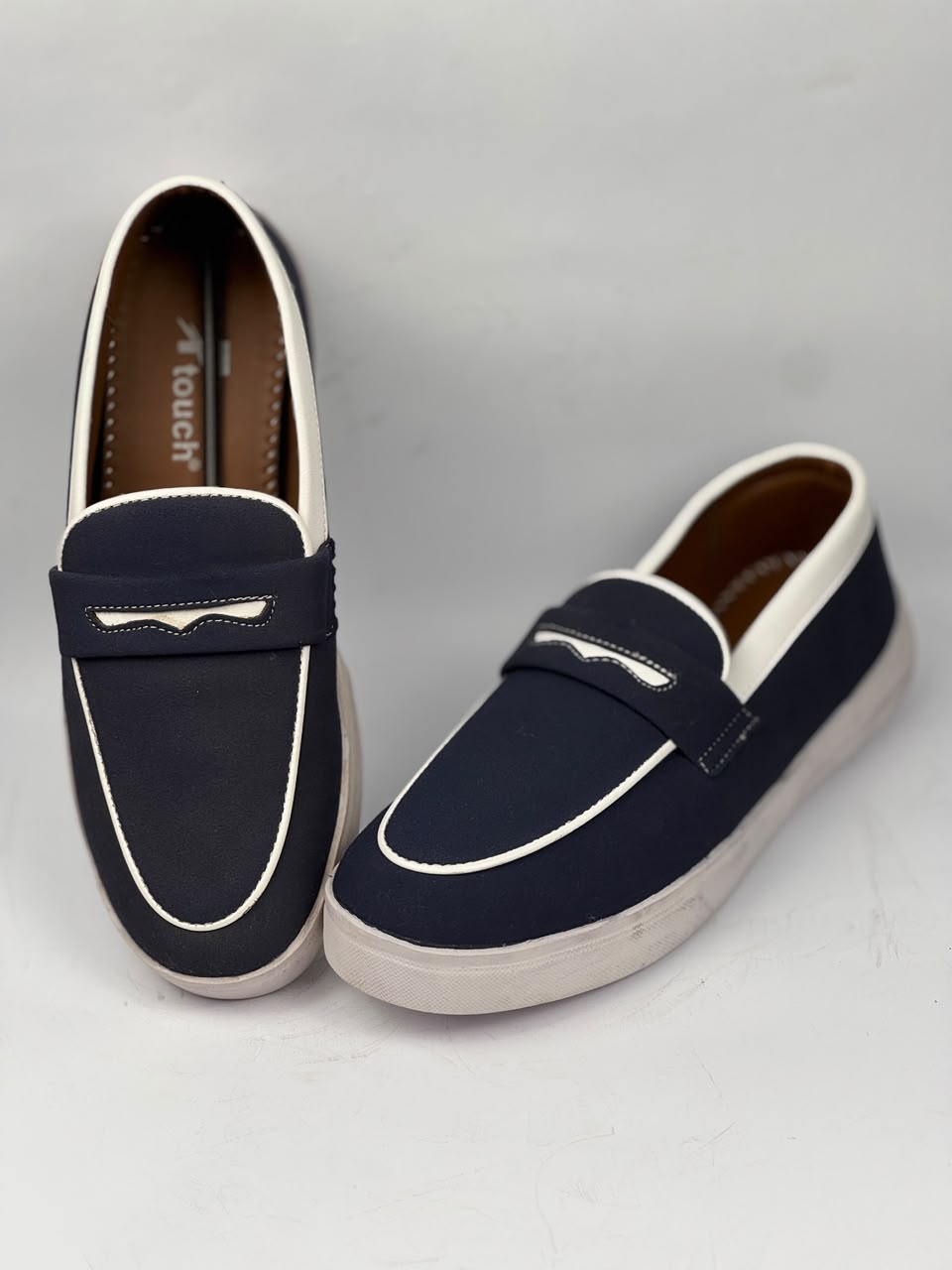 OUTWEAR Premium Navy Blue Casual Loafers