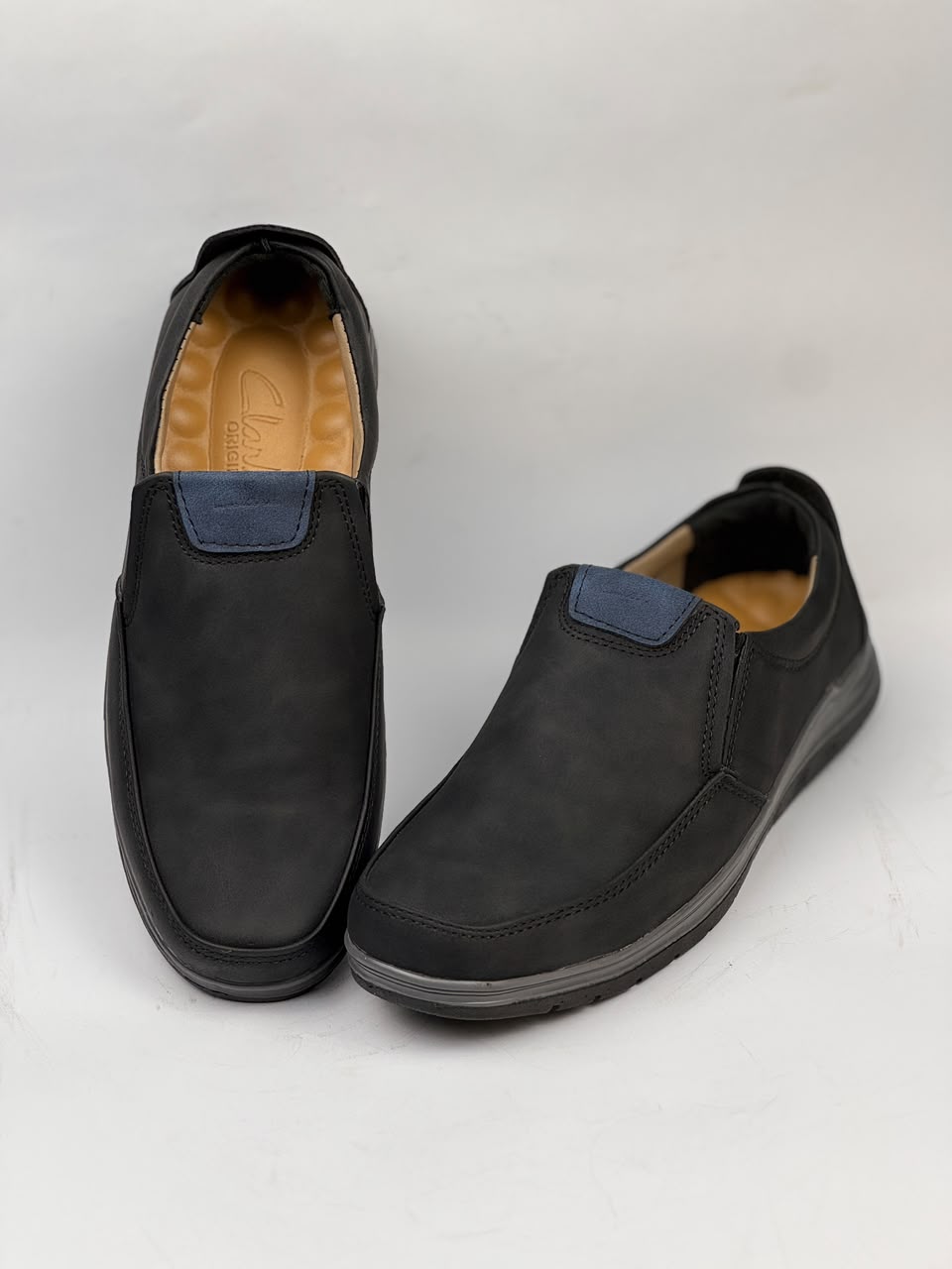 Premium Comfort Black gray Slip-On Shoes for Men