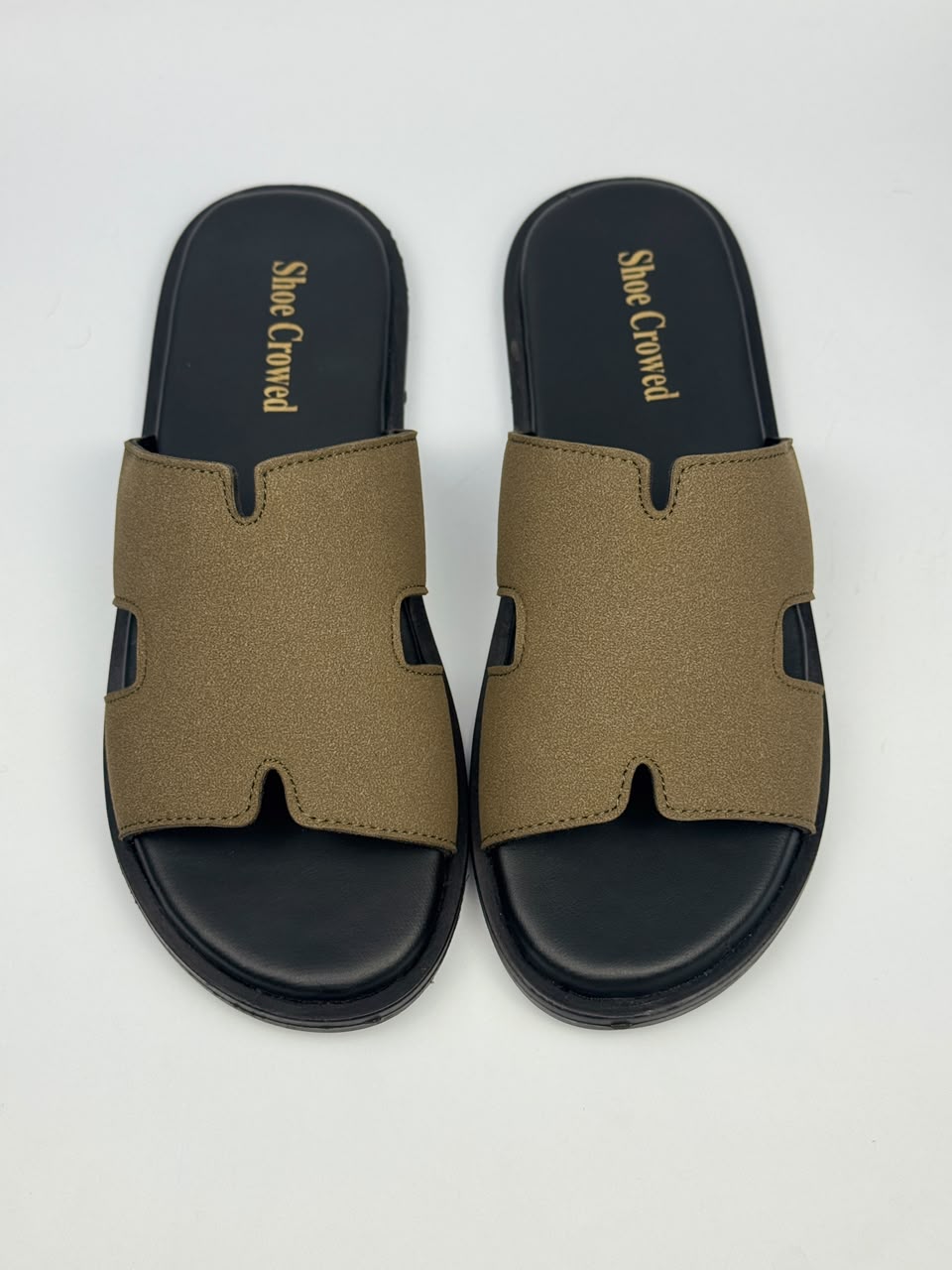 Premium Olive Brown Comfort Slippers for Men