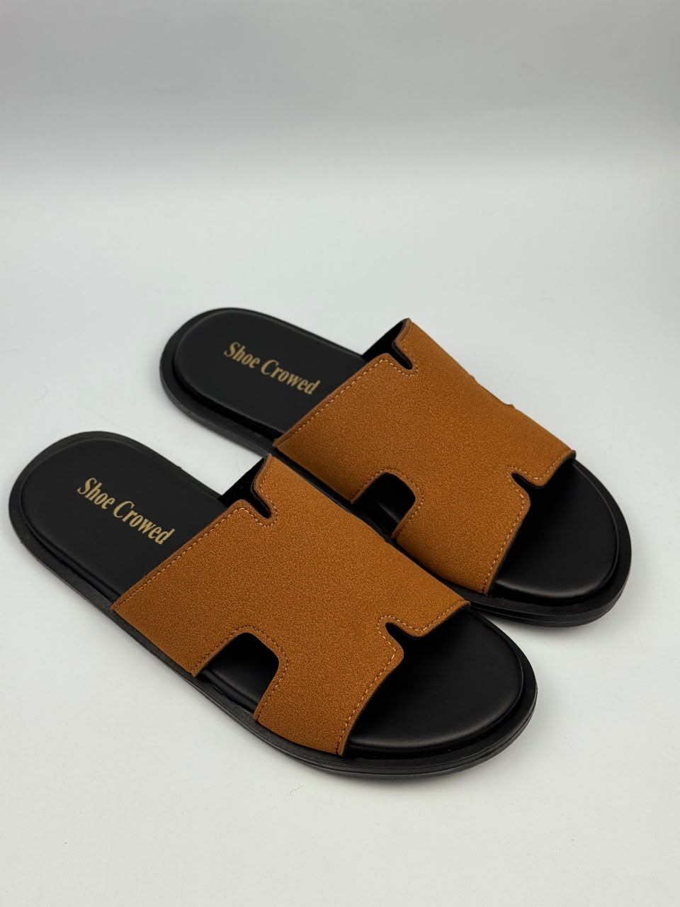 Premium Tan Comfort Slippers for Men