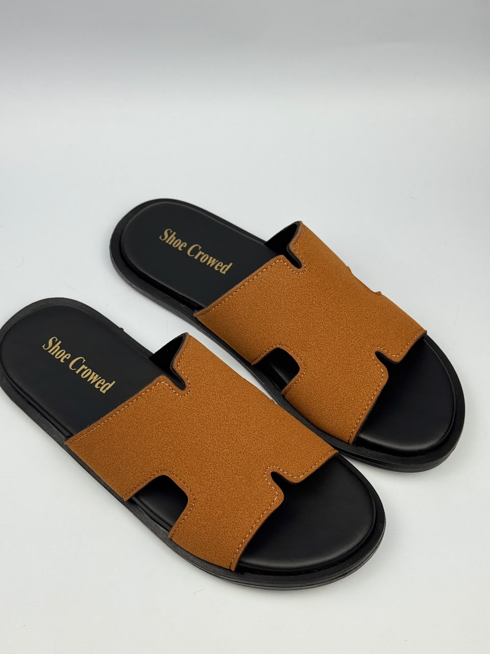 Premium Tan Comfort Slippers for Men