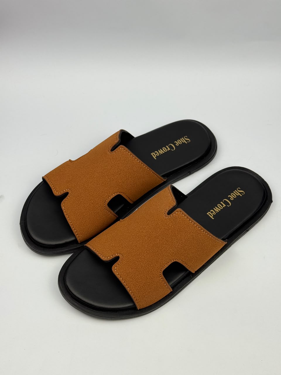 Premium Tan Comfort Slippers for Men