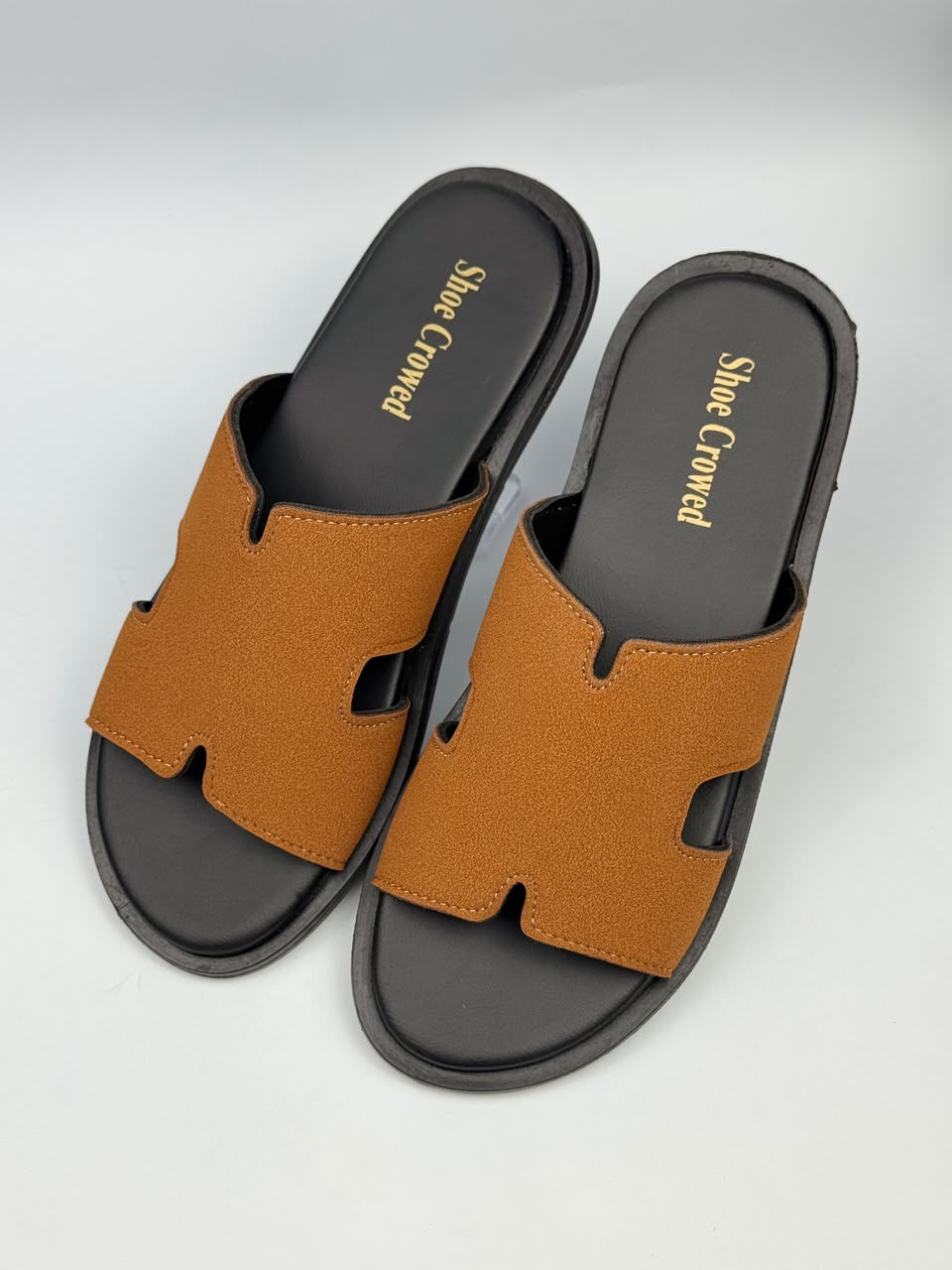 Premium Tan Comfort Slippers for Men